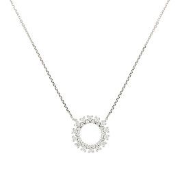 Колье из белого золота с бриллиантами