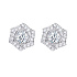 Серьги ALROSA  из белого золота с бриллиантами 0,57 ct
