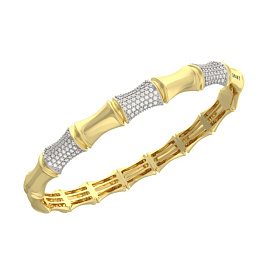 Браслет из желтого золота с бриллиантами