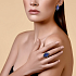 Серьги из белого золота с танзанитами 4,49 ct