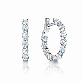 Серьги из белого золота