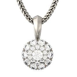 Колье из белого золота с бриллиантами