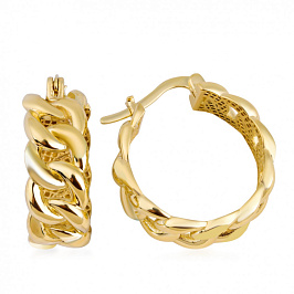 Серьги золотые конго