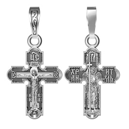 Крест из белого золота