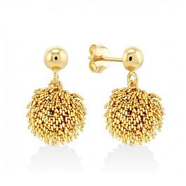 Серьги из желтого золота