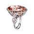 Кольцо из белого золота с морганитами 35,97 ct