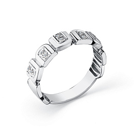 Кольцо из белого золота