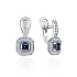 Серьги из белого золота с сапфирами 0,9 ct