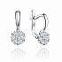 Серьги из белого золота с бриллиантами 0,35 ct
