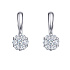 Серьги из белого золота с бриллиантами 0,35 ct