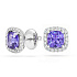 Серьги из белого золота с танзанитами 1,86 ct