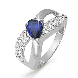 Кольцо из белого золота с сапфиром 0,725 ct