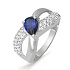 Кольцо из белого золота с сапфиром 0,725 ct
