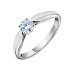 Кольцо DANAYA  из белого золота с бриллиантом 0,3 ct
