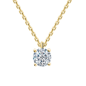 Колье DANAYA  из желтого золота с бриллиантом 0,41 ct