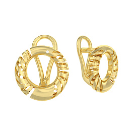 Серьги из желтого золота