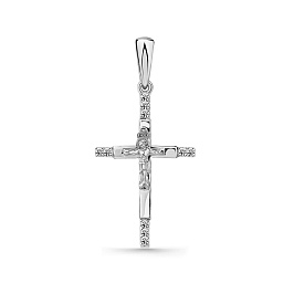 Крест из белого золота