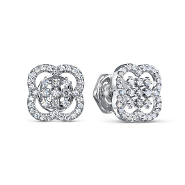 Серьги из белого золота