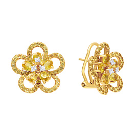 Серьги из желтого золота