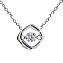 Колье из белого золота с бриллиантом 0,17 ct