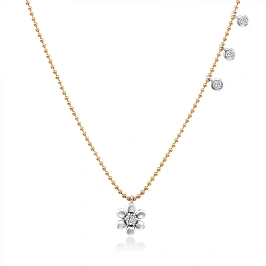 Золотое колье с бриллиантами