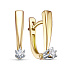 Серьги из золота с бриллиантами 0,136 ct