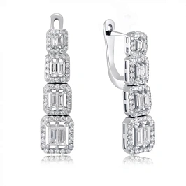 Серьги из золота с бриллиантами