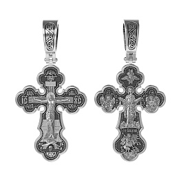 Крест из белого золота