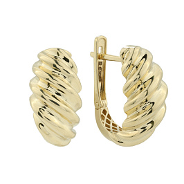 Серьги из желтого золота