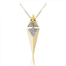 Колье из золота с фианитами (46.0)