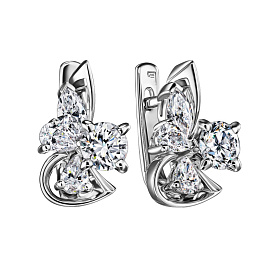 Серьги из белого золота