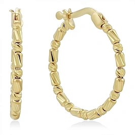 Серьги кольца из золота 585