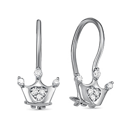 Серьги из белого золота