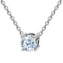 Колье DANAYA  из белого золота с бриллиантом 0,9 ct