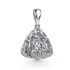 Подвеска из белого золота