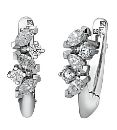 Серьги из белого золота