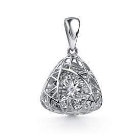 Подвеска из белого золота