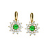 Серьги из желтого золота с изумрудами 0,67 ct