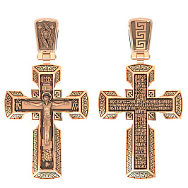 Крест из розового золота