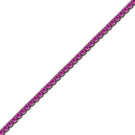 Браслет из белого золота с фианитами