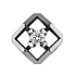 Подвеска  из белого золота с бриллиантом 0,09 ct