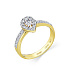 Кольцо из золота с бриллиантами 0,191 ct