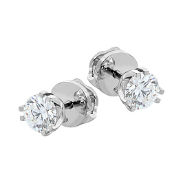 Серьги DANAYA  из белого золота с бриллиантами 0,66 ct