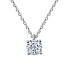 Колье DANAYA  из белого золота с бриллиантом 0,19 ct