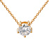 Колье DANAYA  из желтого золота с бриллиантом 0,5 ct