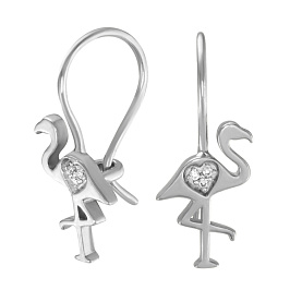 Серьги из белого золота