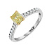 Кольцо из золота с фантазийным бриллиантом 0,67 ct