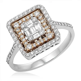 Кольцо из золота с бриллиантами (17.0)