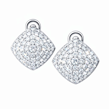 Серьги из белого золота