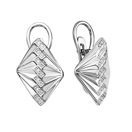Серьги из белого золота
